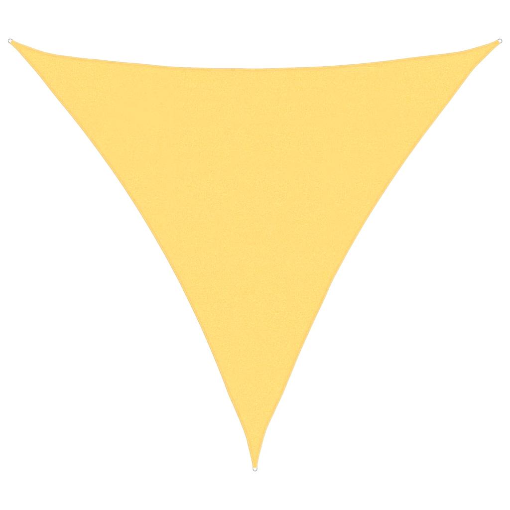 Sunshade Sail HDPE Triangular 5x5x5 m Beige