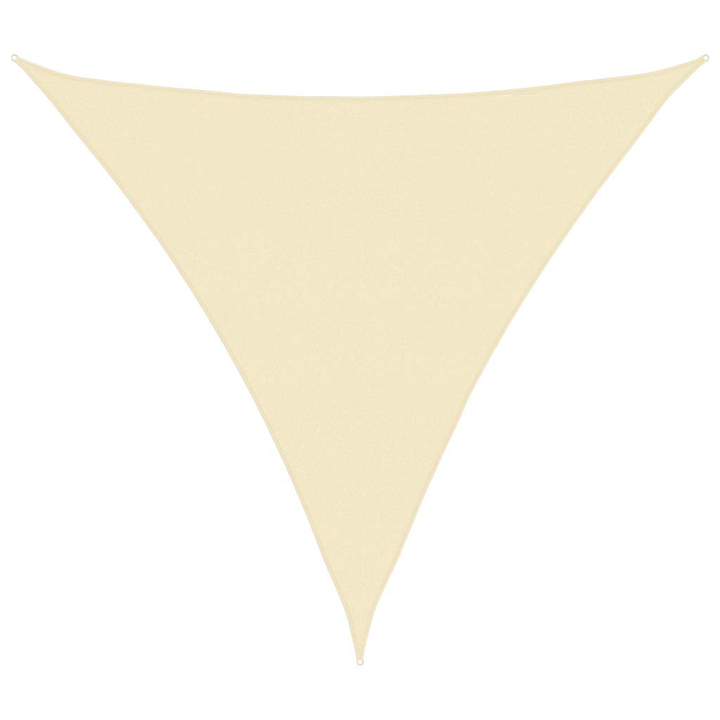 Sunshade Sail HDPE Triangular 5x5x5 m Cream