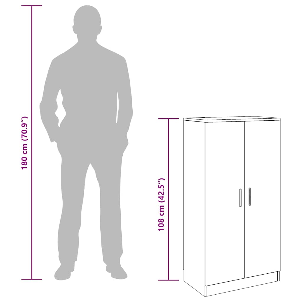 Shoe Cabinet 7 Shelves White