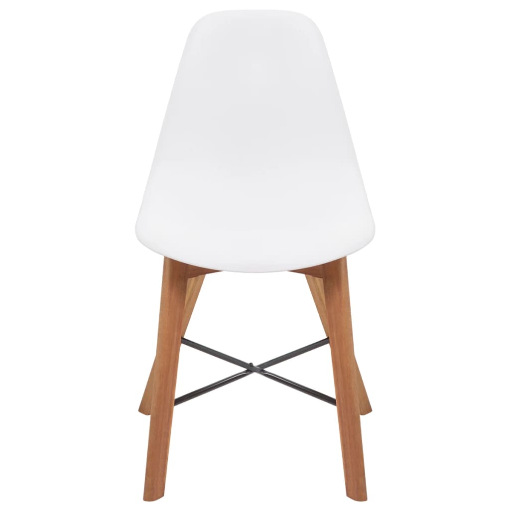 Chair Seats 4 pcs White 39 x 39 x 46.5 cm Plastic