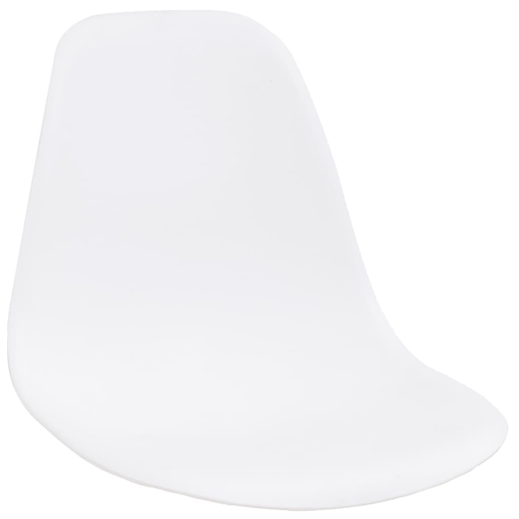 Chair Seats 4 pcs White 39 x 39 x 46.5 cm Plastic
