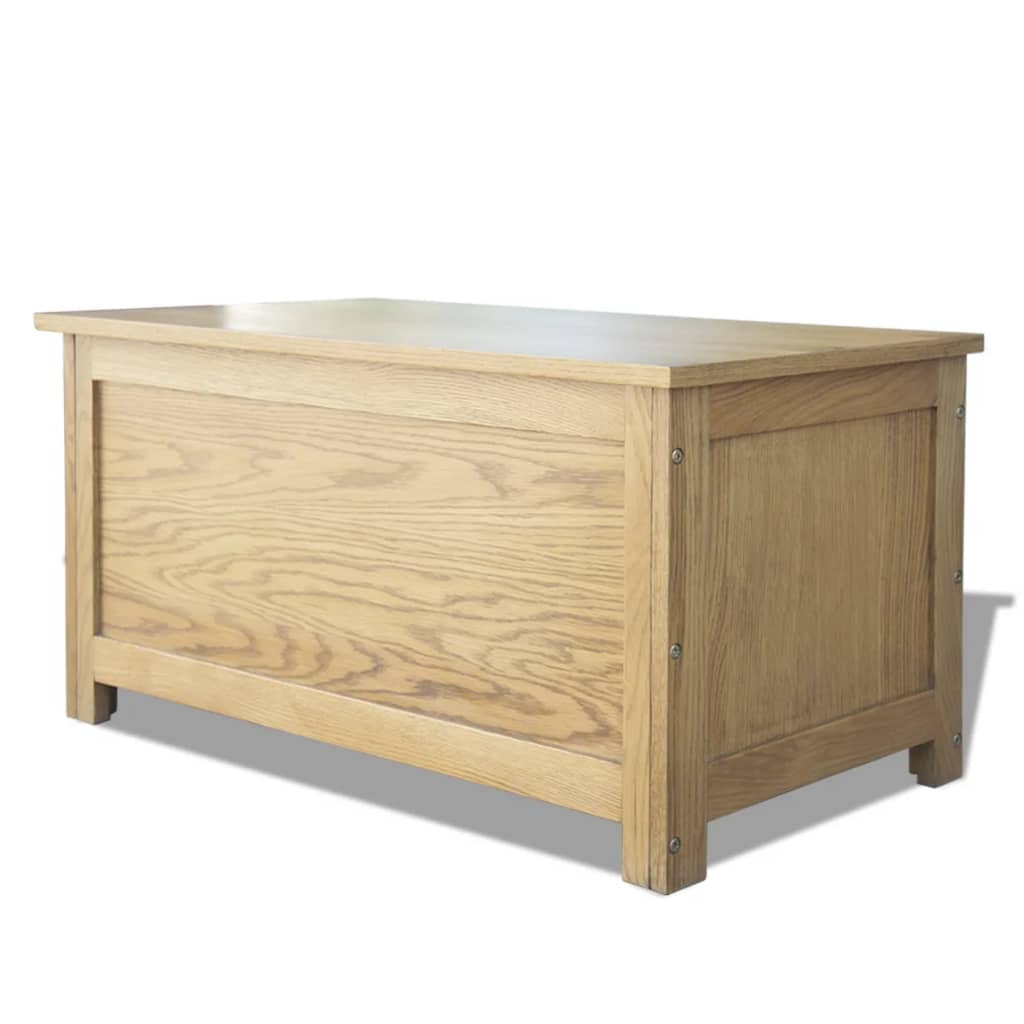 Storage Box 90x45x45 cm Solid Oak Wood