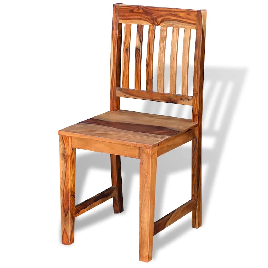 Dining Chairs 2 pcs Solid Acacia Wood