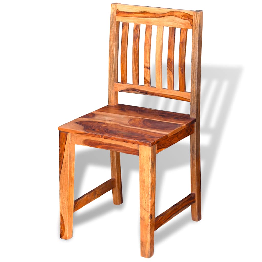 Dining Chairs 2 pcs Solid Acacia Wood