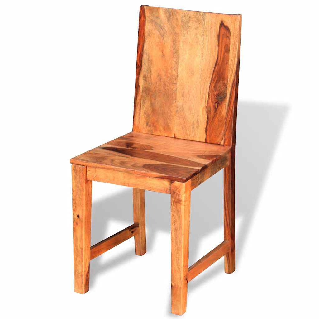 Dining Chairs 2 pcs Solid Acacia Wood