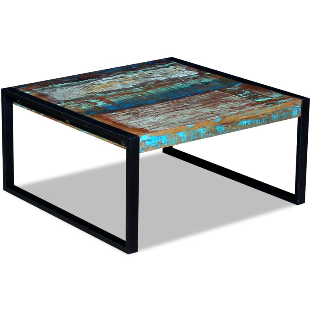 Coffee Table Solid Reclaimed Wood 80x80x40 Cm