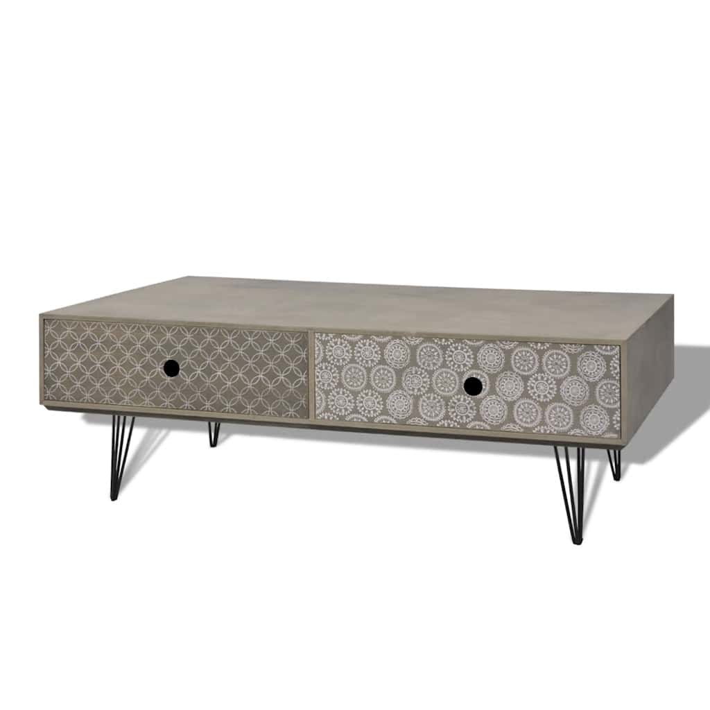 Coffee Table 100x60x35 cm Grey