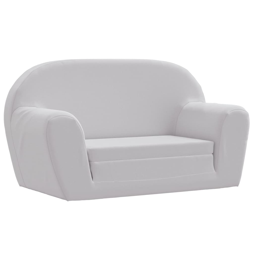 Kids' Flip-Out Lounge Chair Light Grey