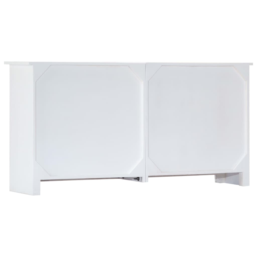 Sideboard Handmade White 140x30x70 cm Solid Acacia Wood