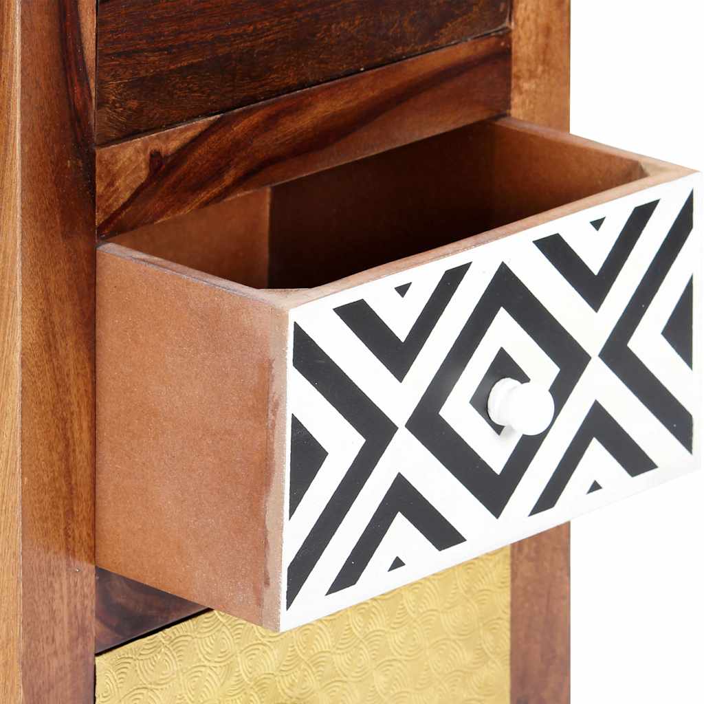 Side Cabinet 40x30x110 cm Solid Acacia Wood