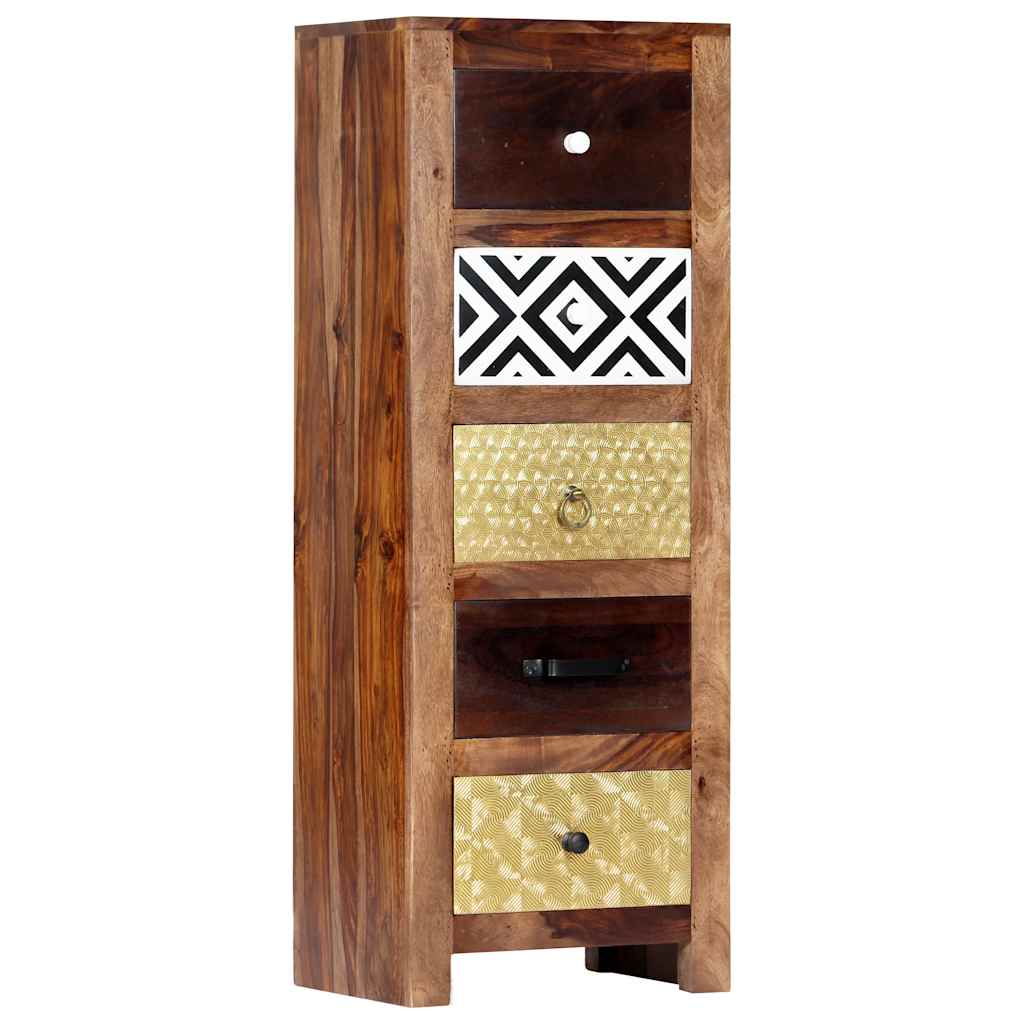 Side Cabinet 40x30x110 cm Solid Acacia Wood