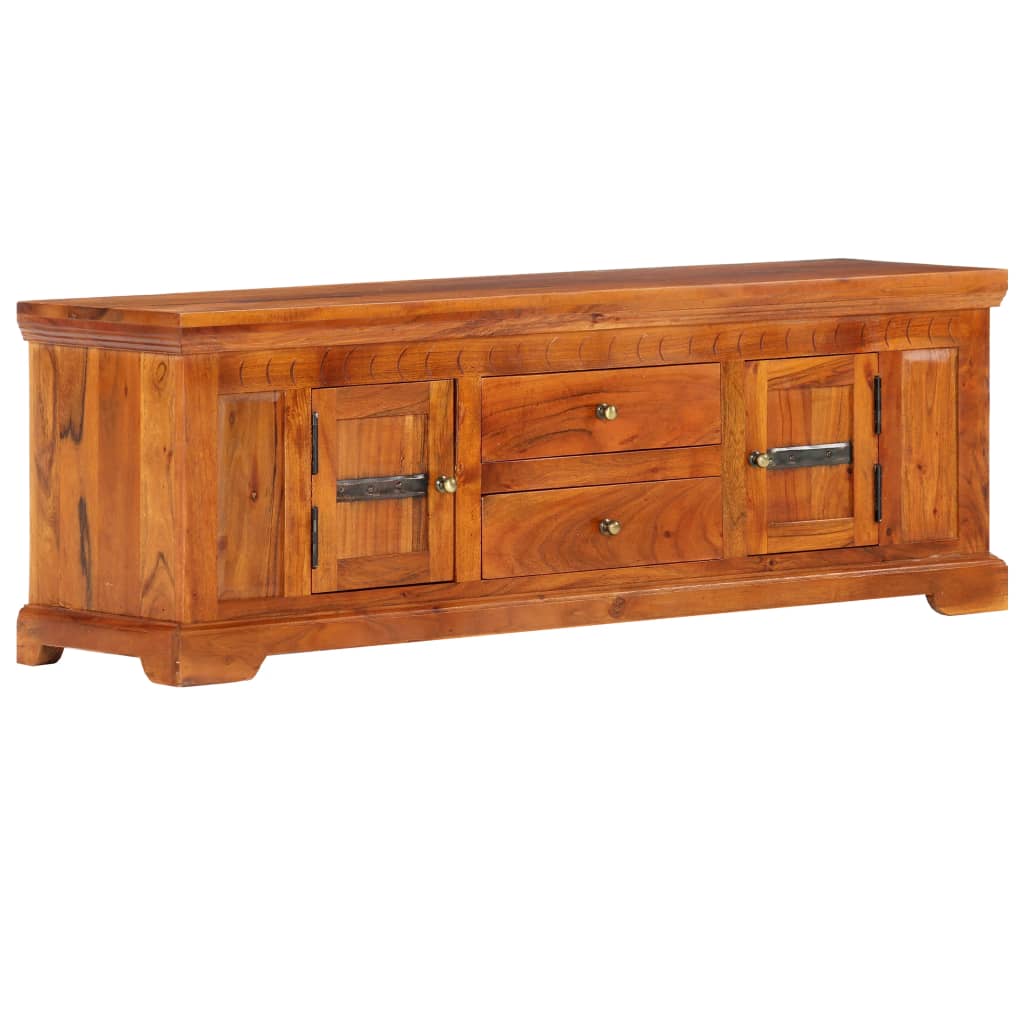 TV Cabinet 119x30x40 cm Solid Acacia Wood