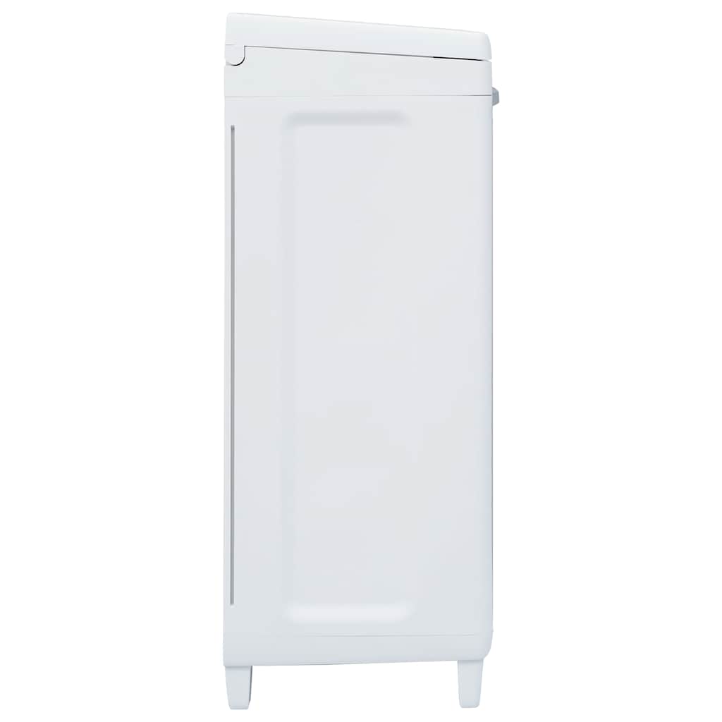 Garden Dustbin with 3 Bags Light Grey 65x38x102 cm