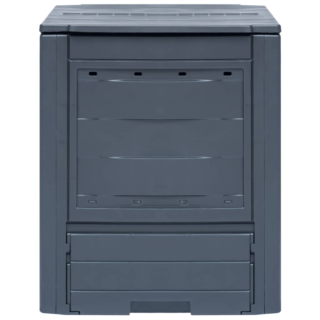 Garden Composter Grey 60x60x73 cm 260 L