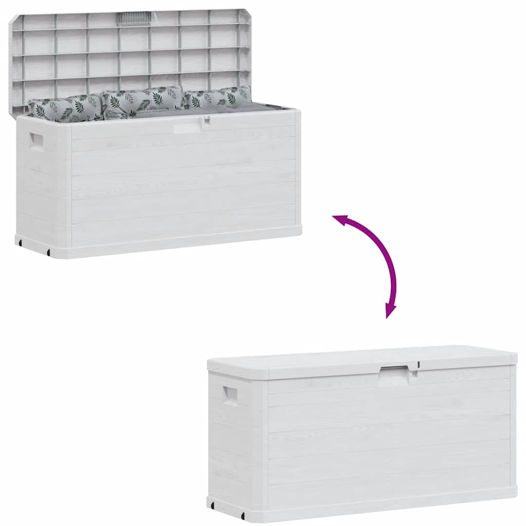 Garden Storage Box 280 L Light Grey