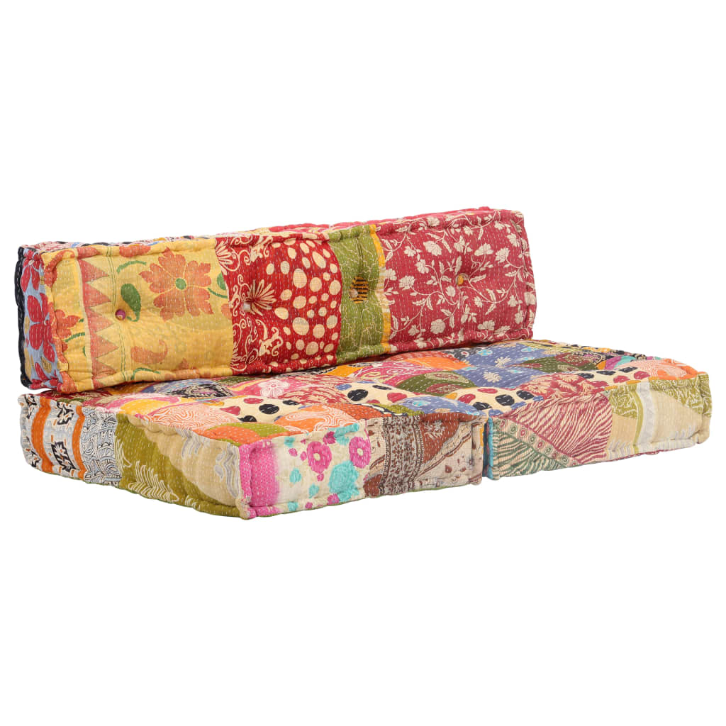 Pouffe Patchwork Fabric