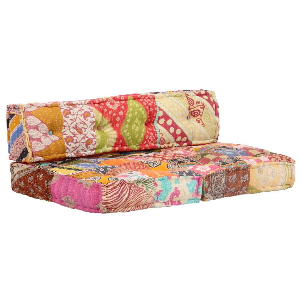 Pouffe Patchwork Fabric