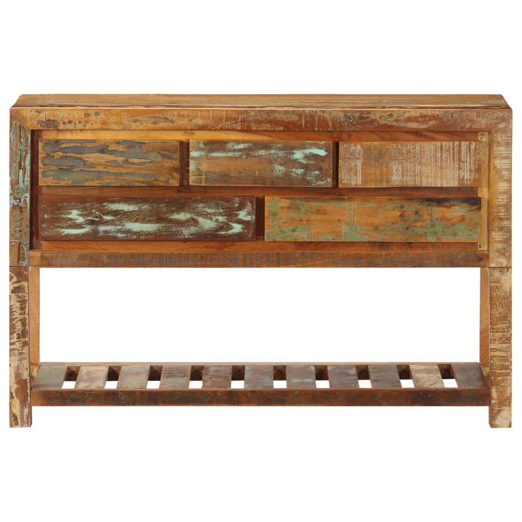 Sideboard 120x30x75 Cm Solid Reclaimed Wood- Natural
