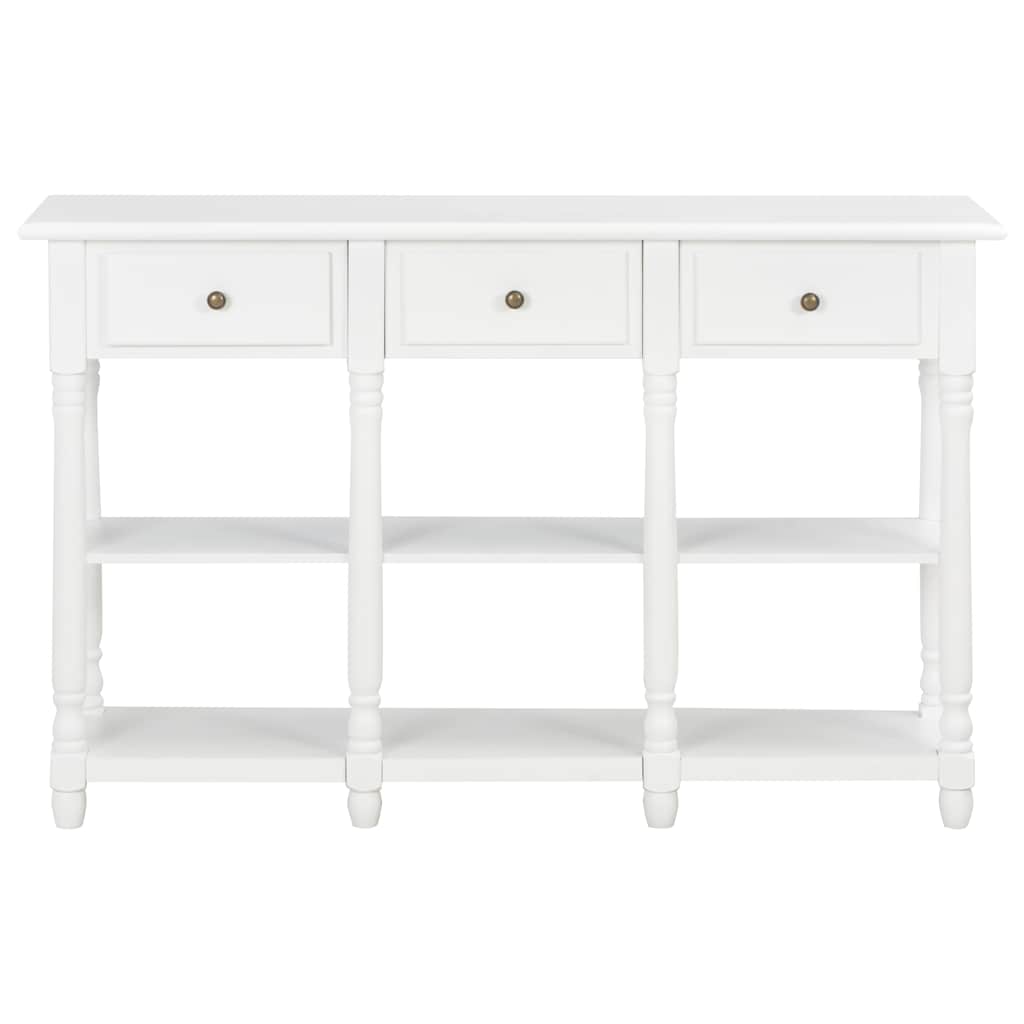 Console Table White 120x30x76 cm MDF
