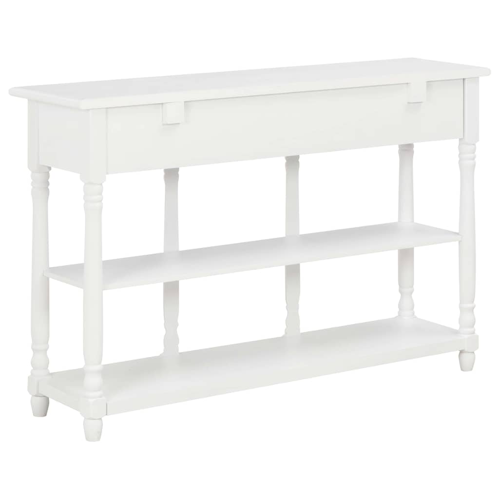Console Table White 120x30x76 cm MDF