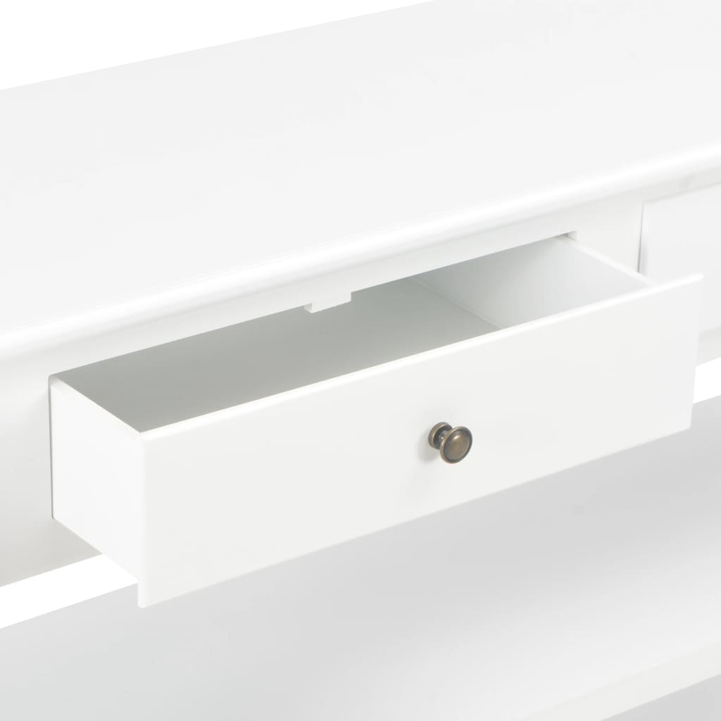 Sideboard White 110x35x80 cm MDF