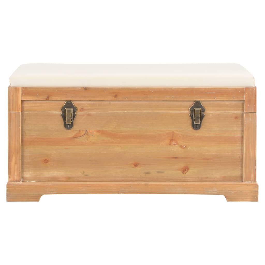 Storage Chest with Cushion 80x40x40 cm MDF