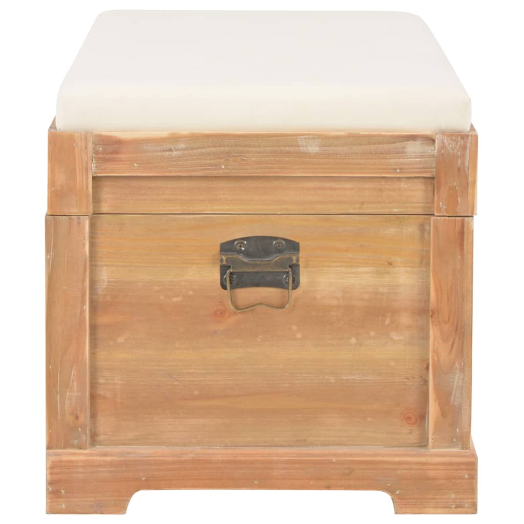 Storage Chest with Cushion 80x40x40 cm MDF