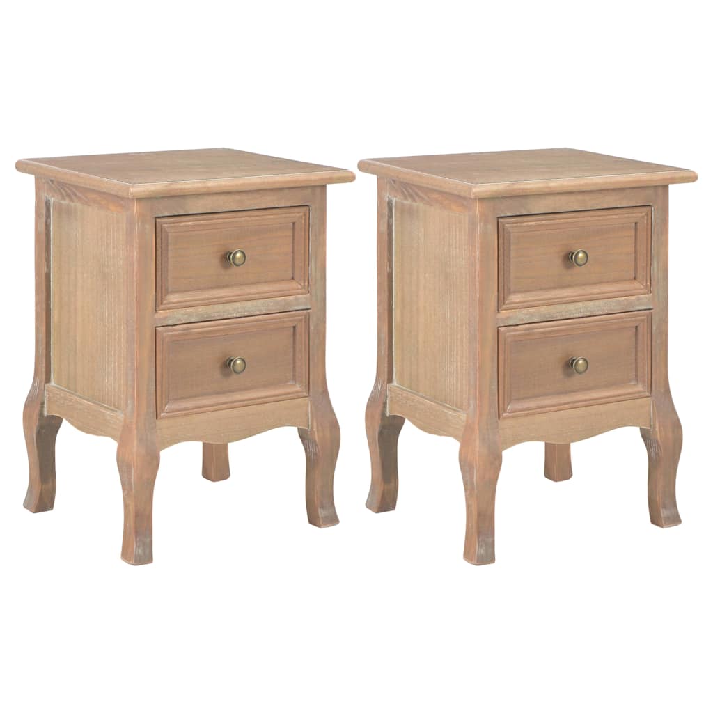 Bedside Cabinets 2 pcs 35x30x49 cm MDF
