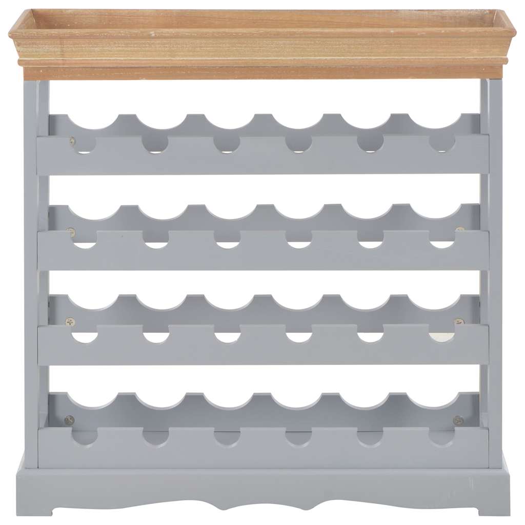 Wine Cabinet Grey 70x22.5x70.5 cm MDF