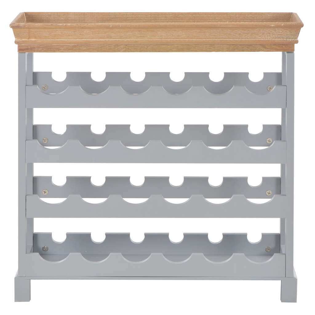 Wine Cabinet Grey 70x22.5x70.5 cm MDF