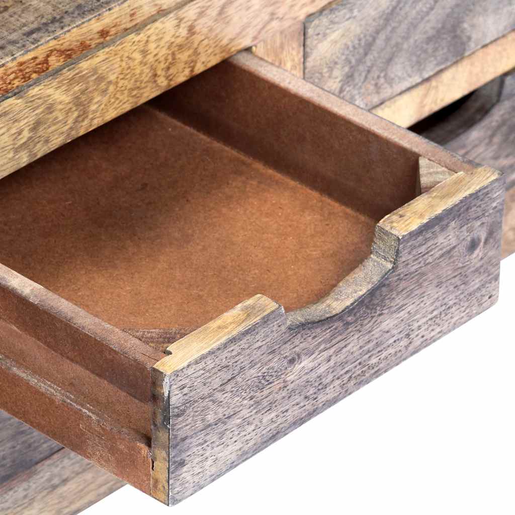 Coffee Table Grey 100x50x30 cm Solid Acacia Wood