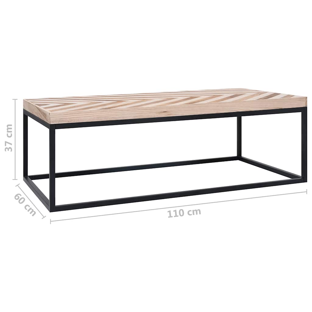 Coffee Table 110x60x37 cm Solid Wood