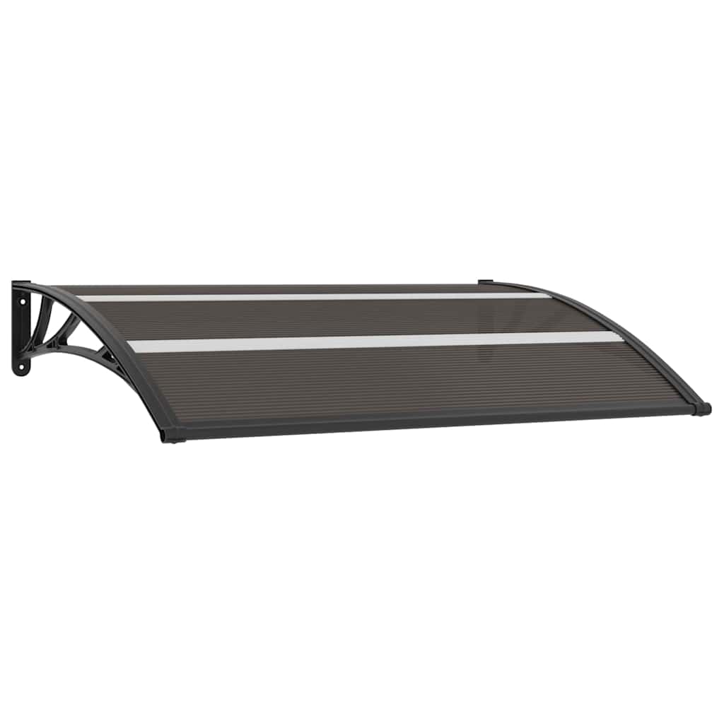 Door Canopy Black 150x75 cm PC
