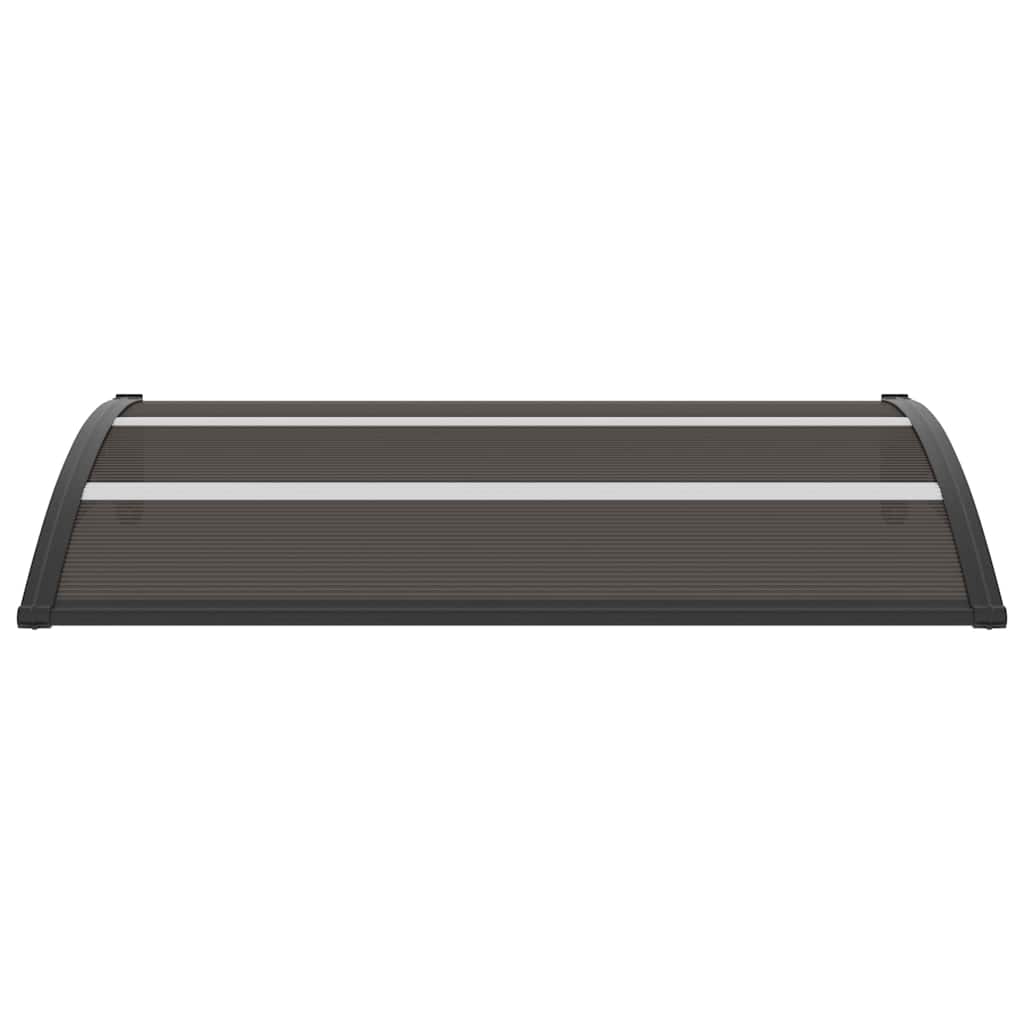 Door Canopy Black 150x75 cm PC