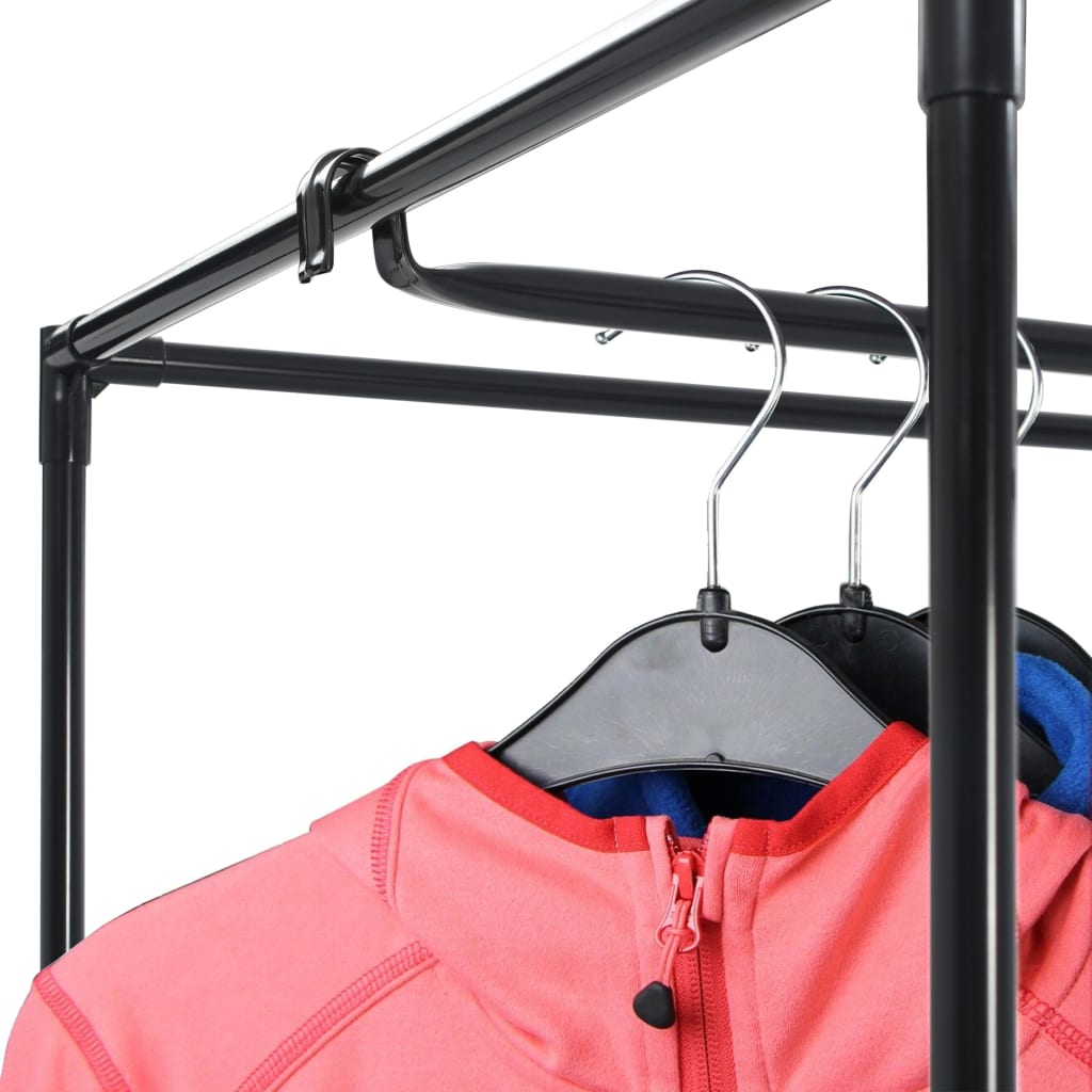 Wardrobes 2 pcs Black 75x50x160 cm