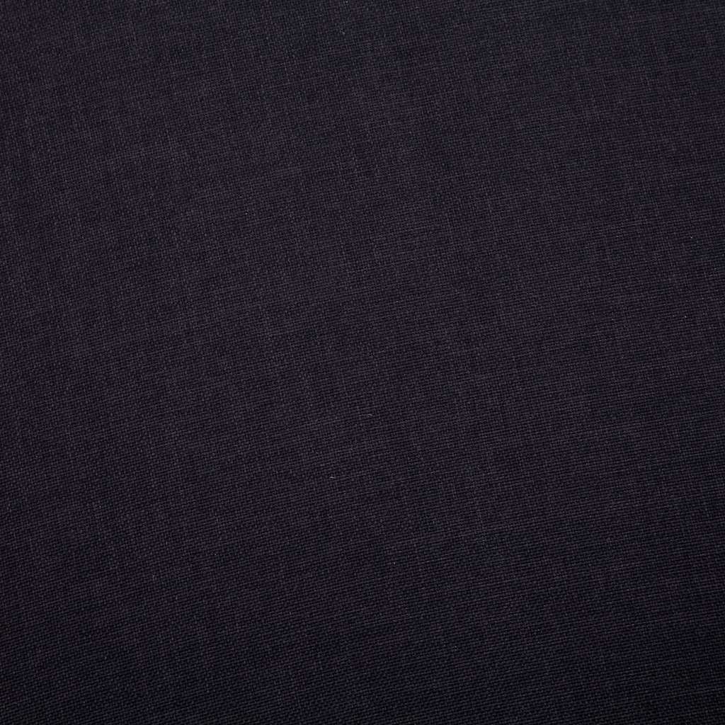 2-Seater Sofa Fabric Black