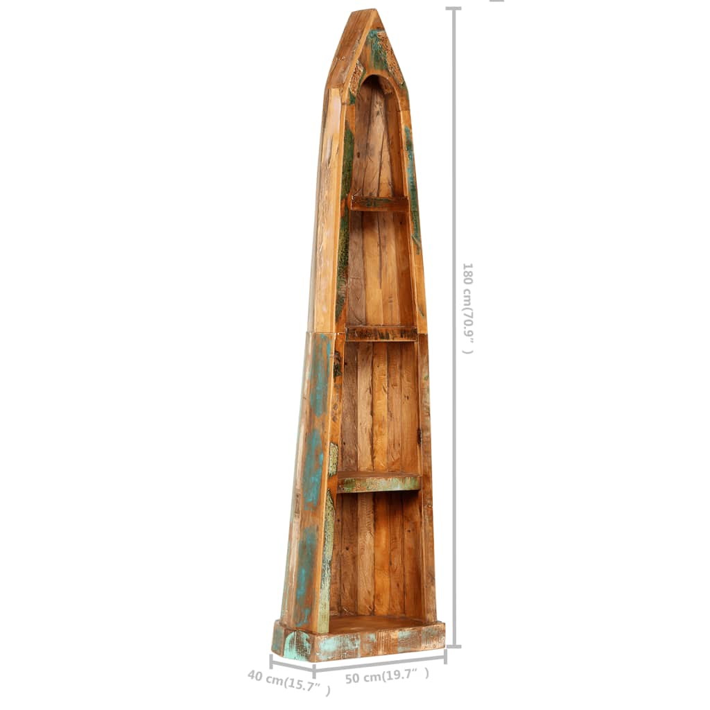 Bookshelf 50x40x180 cm Solid Reclaimed Wood