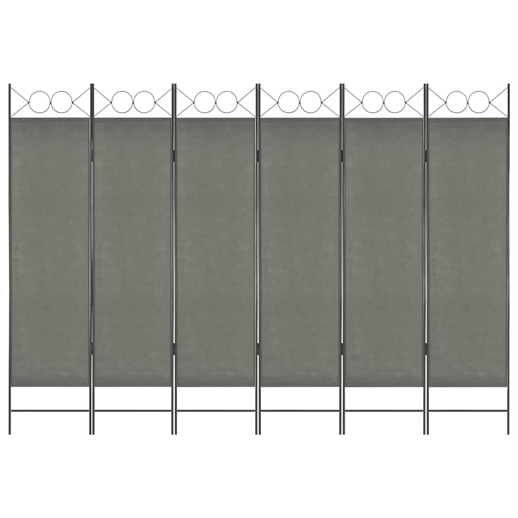 6-Panel Room Divider Anthracite 240x180 cm