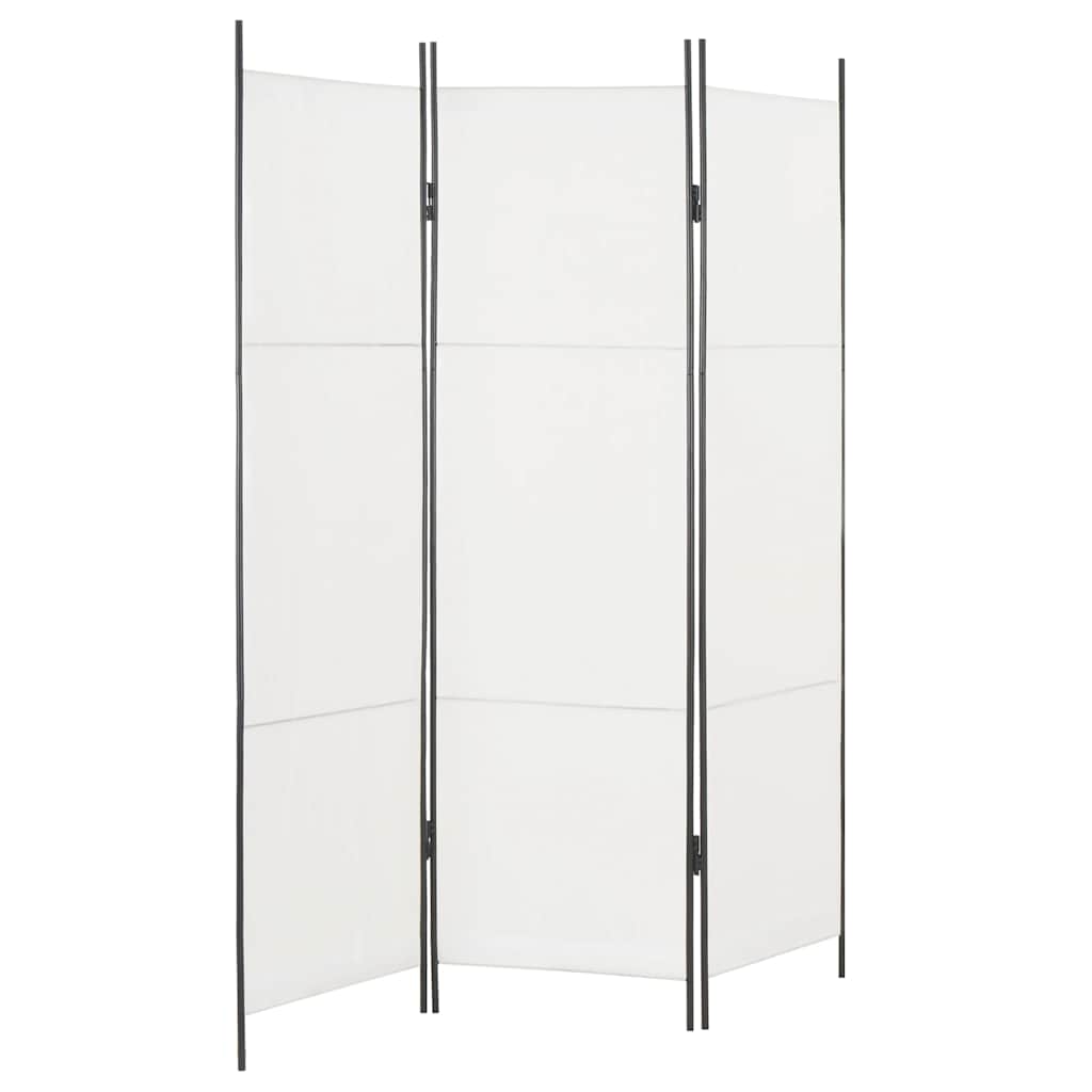 3-Panel Room Divider White 150x180 cm