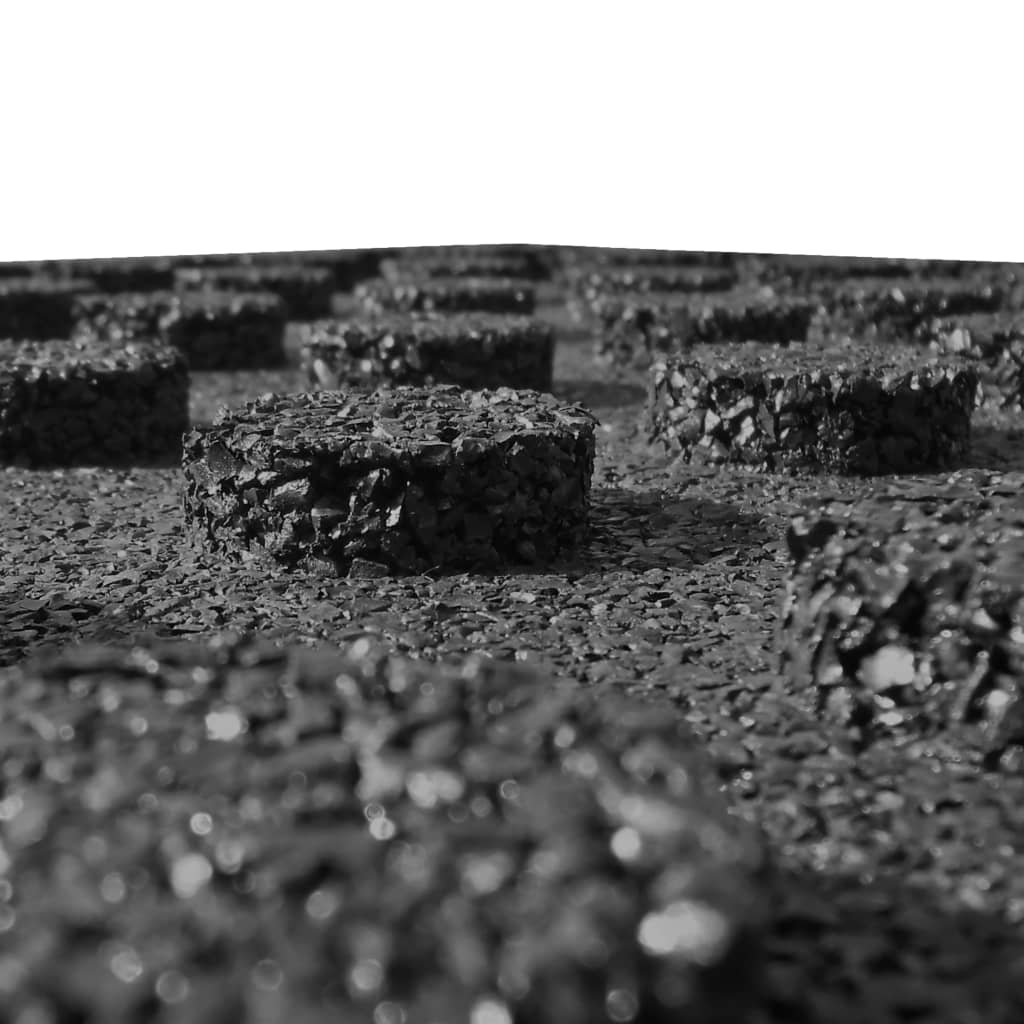 Fall Protection Tiles 24 pcs Rubber 50x50x3 cm Black