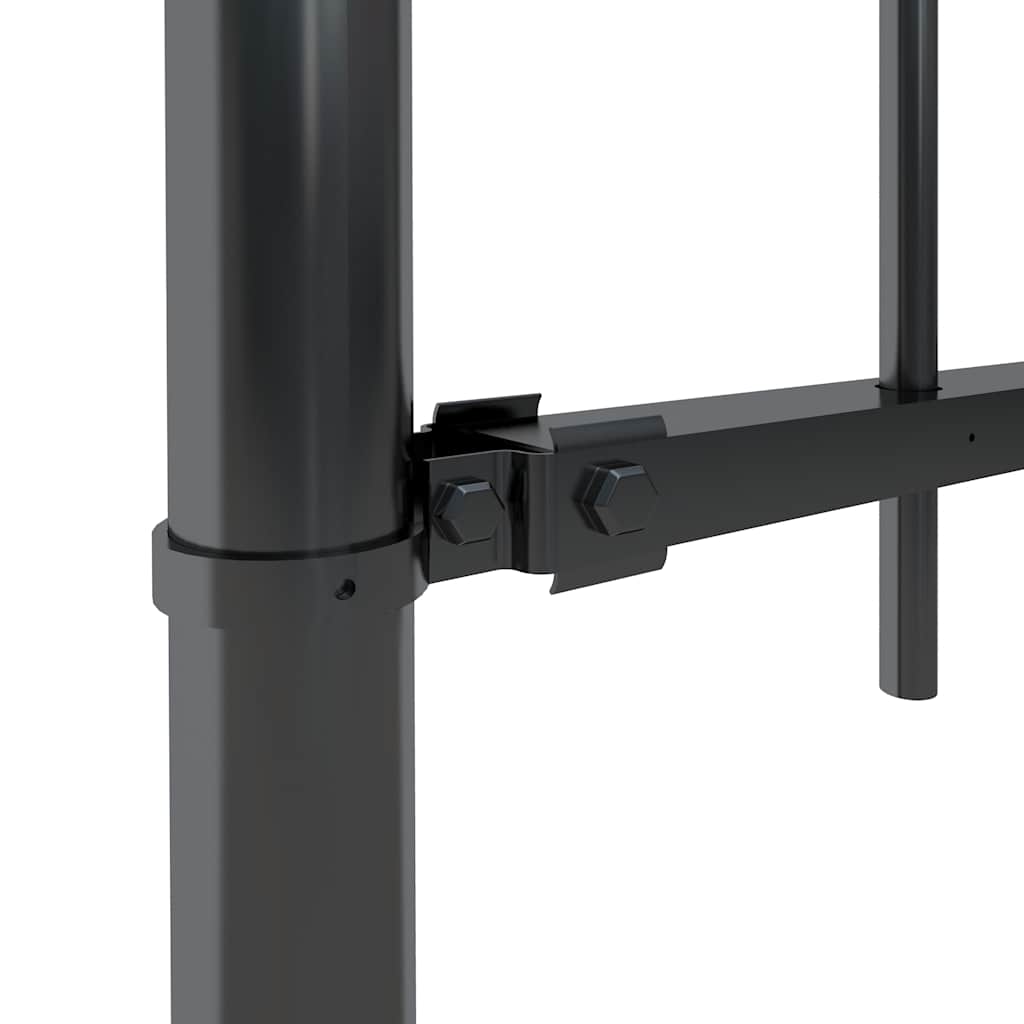 Garden Fence "Woerden" with Spear Top Steel 170x150 cm Black