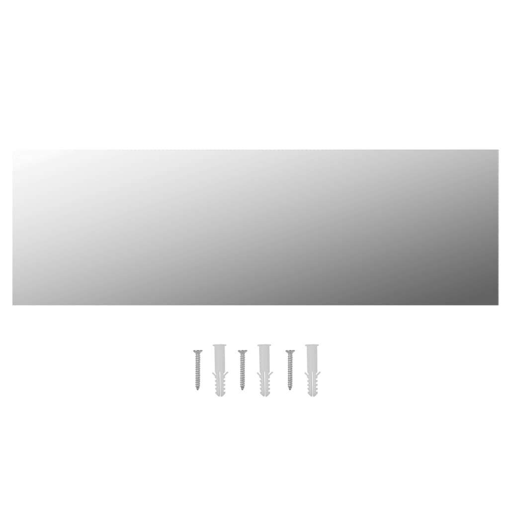Frameless Mirror 120x30 cm Glass