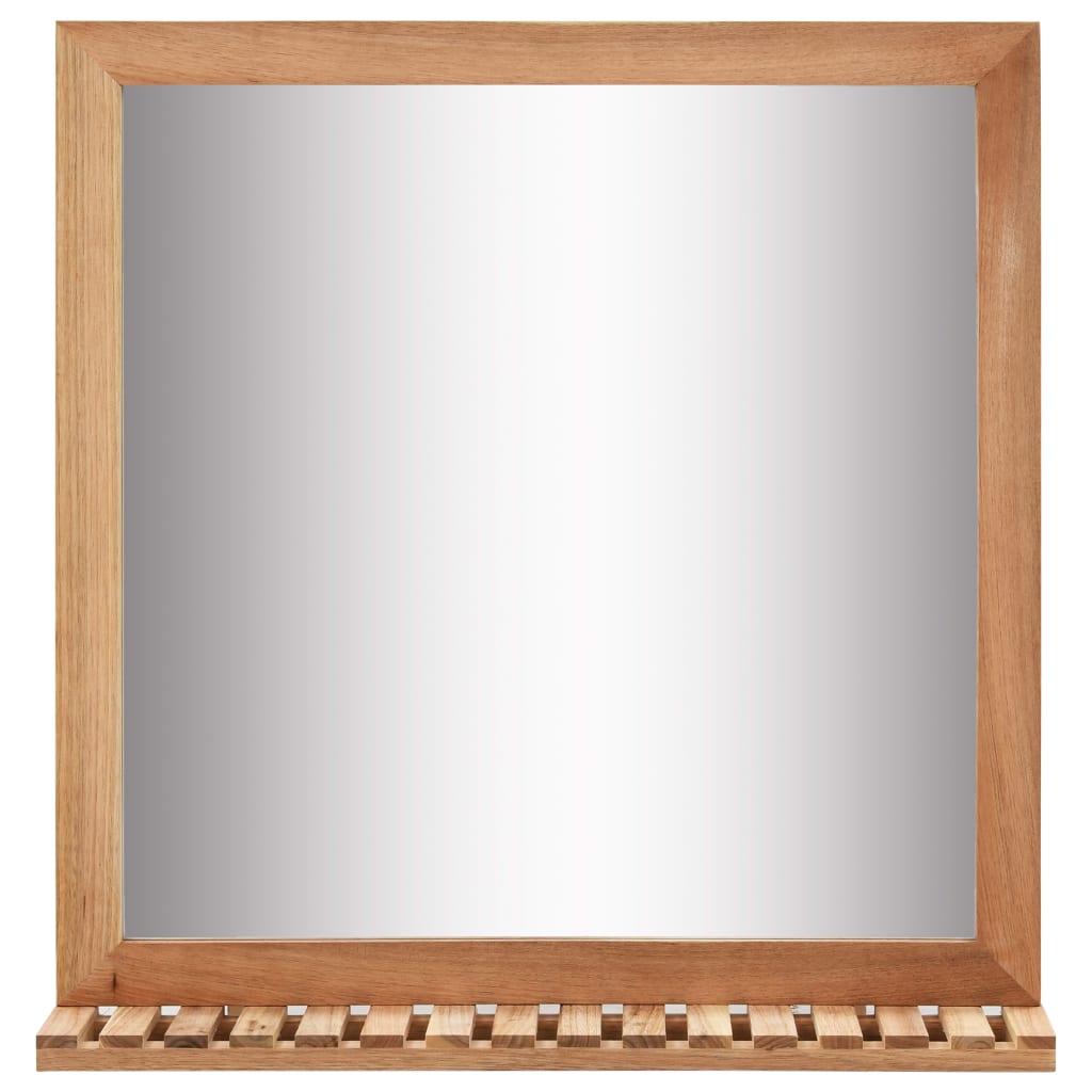 Bathroom Mirror 60x12x62 cm Solid Walnut Wood