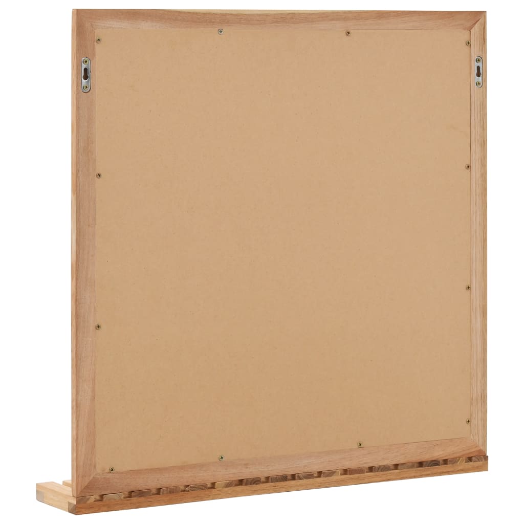 Bathroom Mirror 60x12x62 cm Solid Walnut Wood