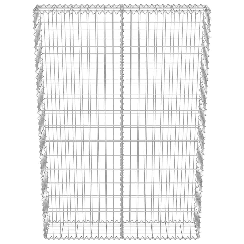 Gabion Wall with Covers Galvanised Steel 100x20x150 cm