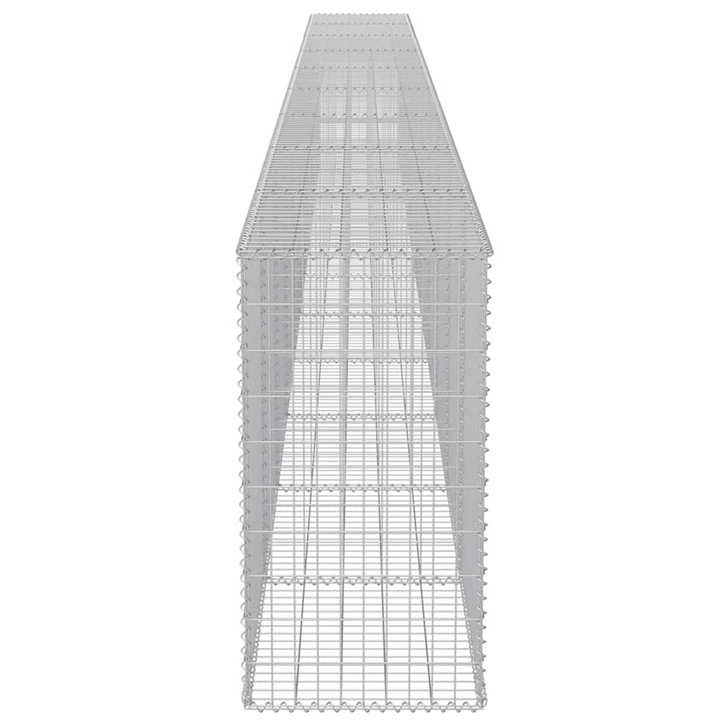 Gabion Wall with Covers Galvanised Steel 900x50x100 cm