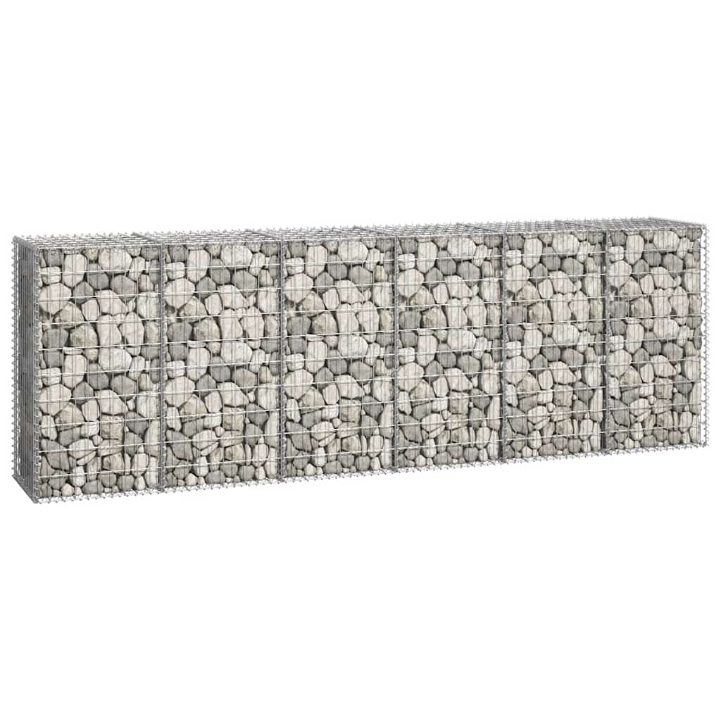Gabion Wall with Covers Galvanised Steel 300x50x100 cm