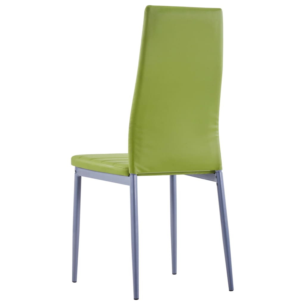 Seven Piece Dining Set Green