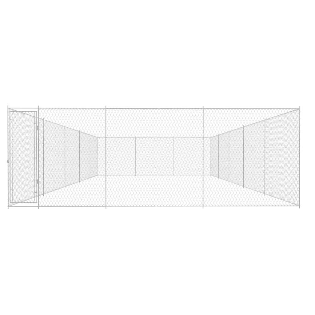 Outdoor Dog Kennel Galvanised Steel 950x570x185 cm