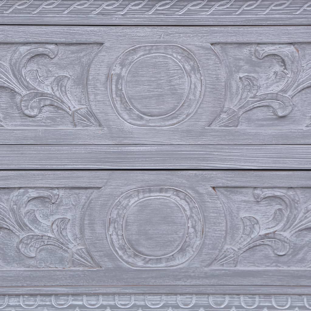 Sideboard with 2 Drawers 90x30x60 cm Solid Mahogany Wood